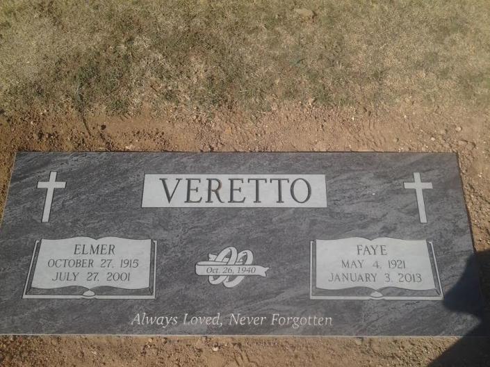 Flat Monument Marker from Slaton Monument in Lubbock, TX